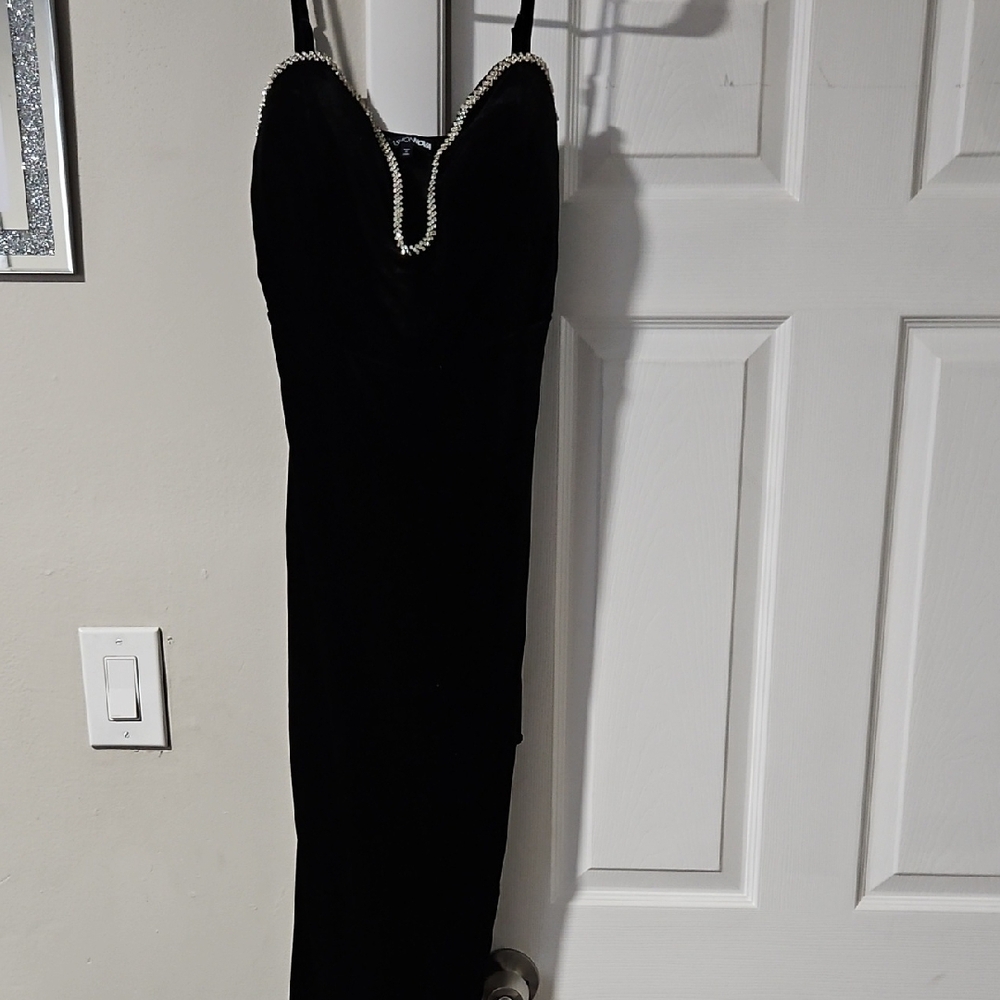 Fashion Nova Black Bodycon Maxi Dress